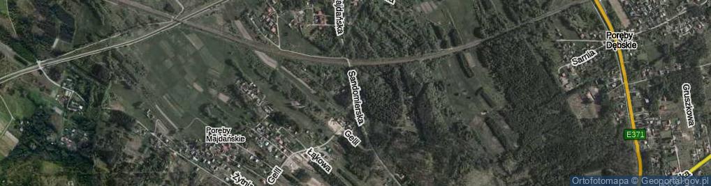 Zdjęcie satelitarne Majdańska ul.